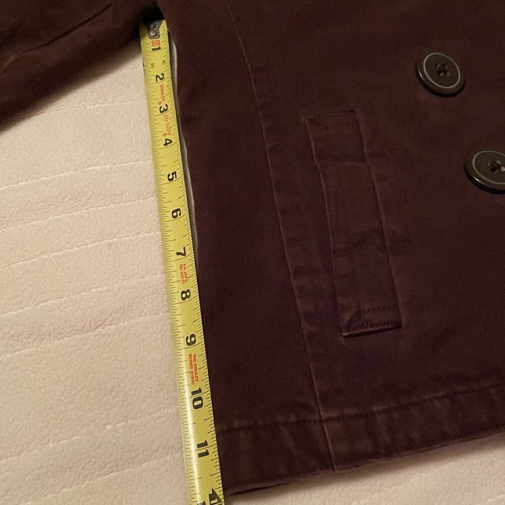 Rare VTG American Eagle Tailored Fit Chocolate Button Up Cotton Jacket / Shacket - Picture 14 of 16